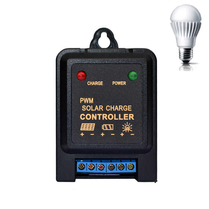 Solar Charge Controller 3A 5A 6V 12V PWM Charge Control for Solar System 24 Hours Work Time JNGE