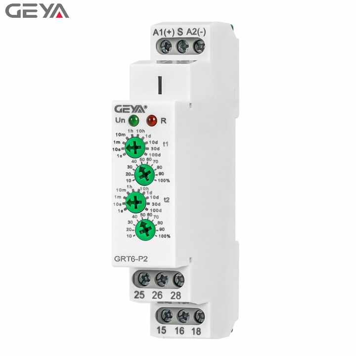 GEYA Pulse Output Time Relay With Switch Function for Load Delay Connection and Pulse Generation in Industrial Automation Systems