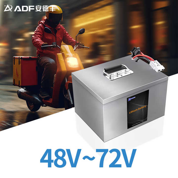 LiFePO4 Lithium Power Battery 48V 60V 72V 20Ah-60Ah High-Cycle Life for Electric Scooter Motorcycle ADF