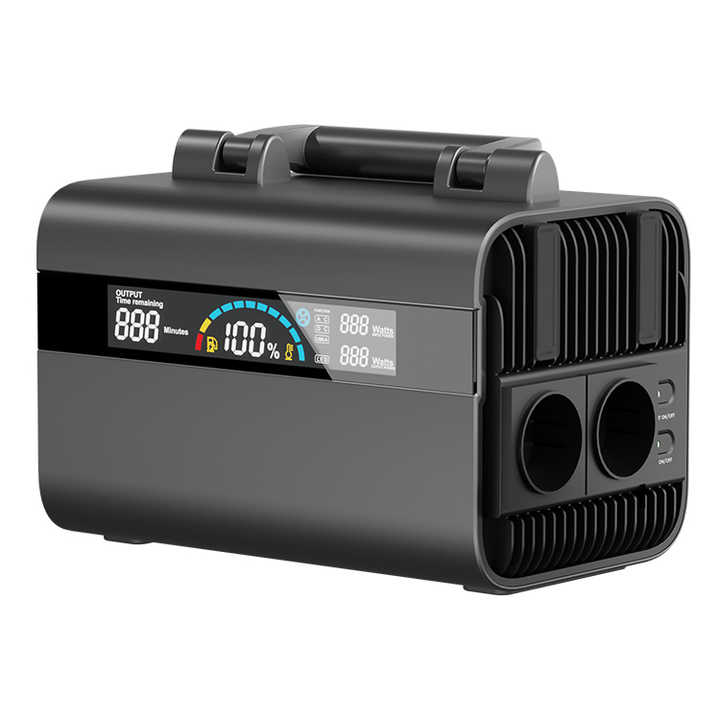 Custom Made 300W Lithium Solar Backup Outdoor Station 110V/220V MPPT Controller EU Plug Jump Starter Flashlight for Car Use