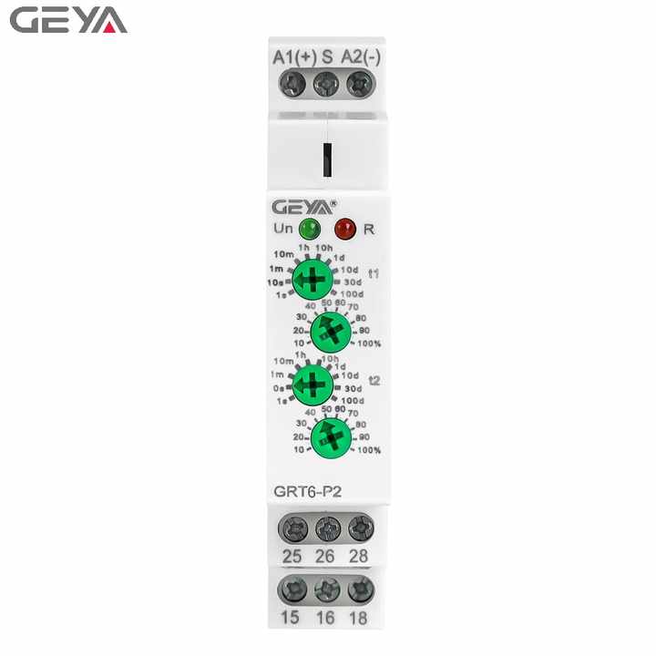 GEYA Pulse Output Time Relay With Switch Function for Load Delay Connection and Pulse Generation in Industrial Automation Systems