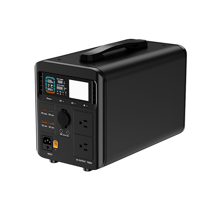 Outdoor 700W LiFePO4 Lithium Battery Camping Solar Generator Portable Power Station 24V for RV Outdoor Adventures JNGE