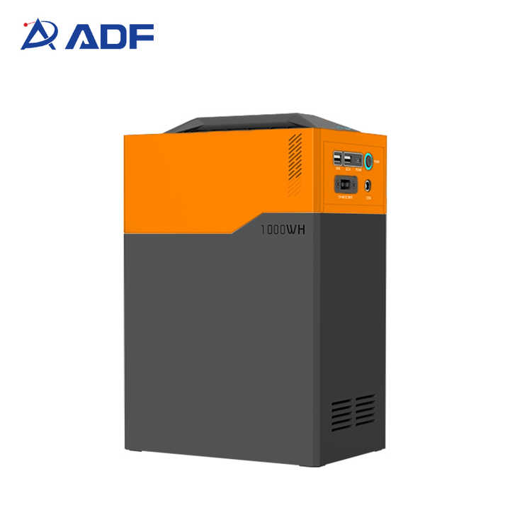 Portable Solar Power Station 1008Wh LiFePO4 Battery 1000W AC/DC Output for Outdoor Camping Industrial Use ADF
