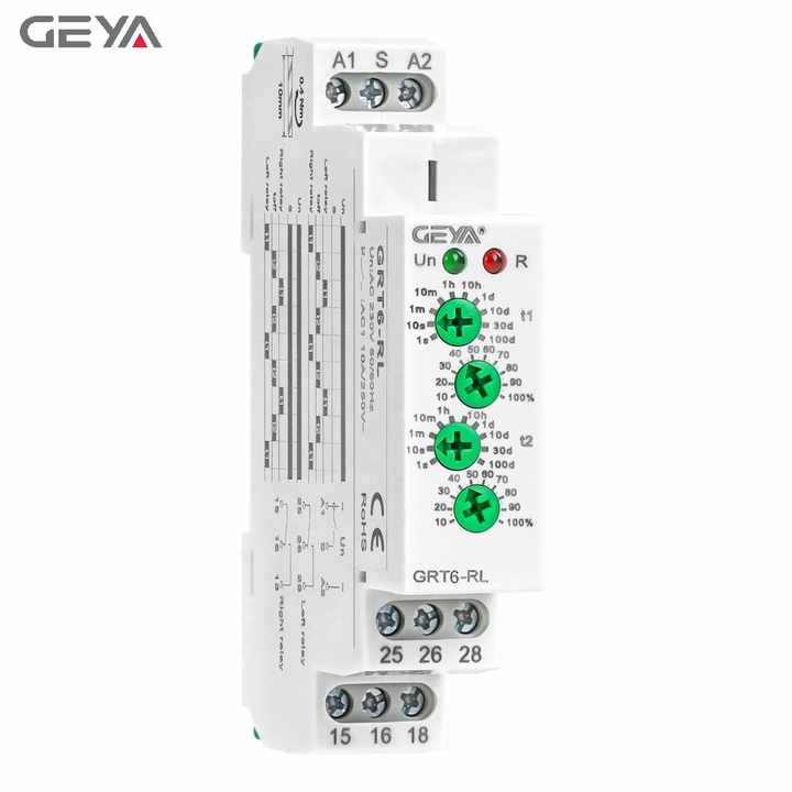 GEYA GRT6-RL A230 Right-Left Time Relay 220V Inverse Voltage Protection Relay for Industrial Automation Systems GEYA