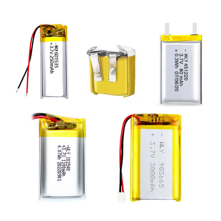 Rechargeable Lithium Polymer Battery 401224 80mAh 3.7V High Energy Density for Toys and Consumer Electronics WLY
