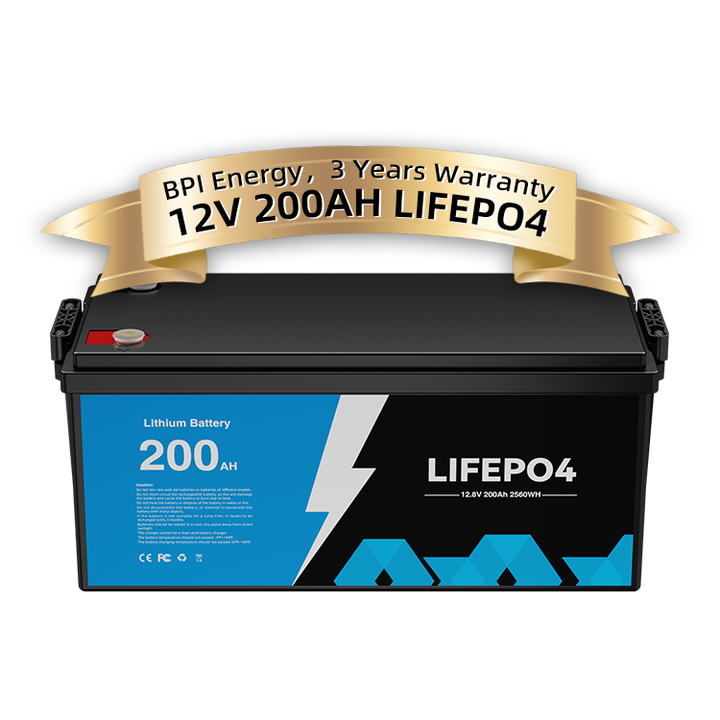 Lifepo4 Battery 12.8V 100Ah Deep Cycle Solar Storage System for RV Golf Cart and Electric Vehicles BPI