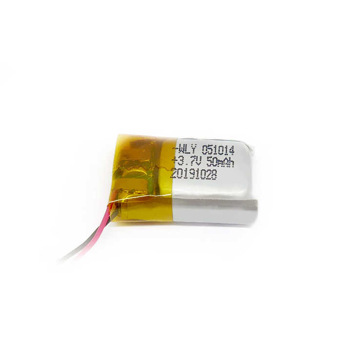 Good Price 051014 50mAh 3.7V Rechargeable Lithium Polymer Battery for Wireless Headset, Medical Devices, and Consumer Electronics WLY