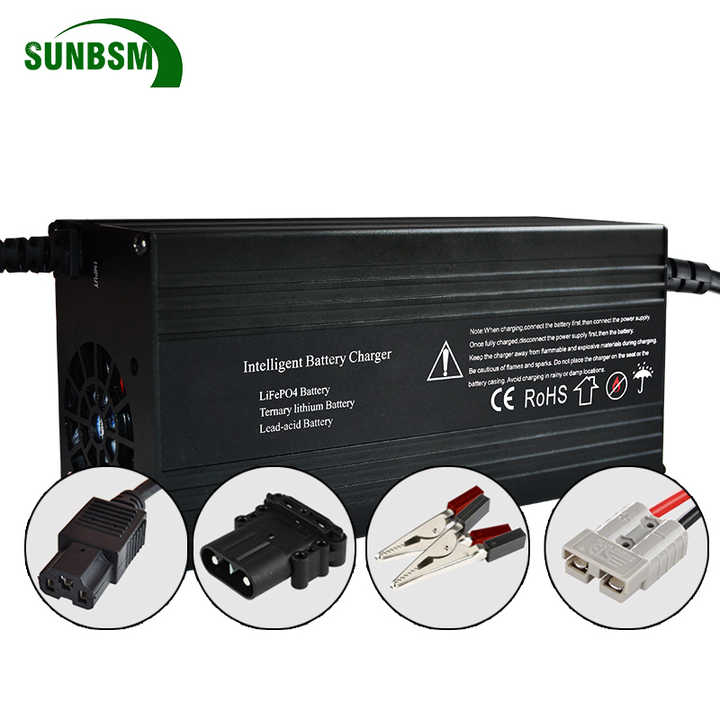 Industrial Intelligent Charger 84V 72V 60V 48V 24V 12V High Power Output 480W-1260W for Electric Bike Scooter Tricycle AGV EV BSM