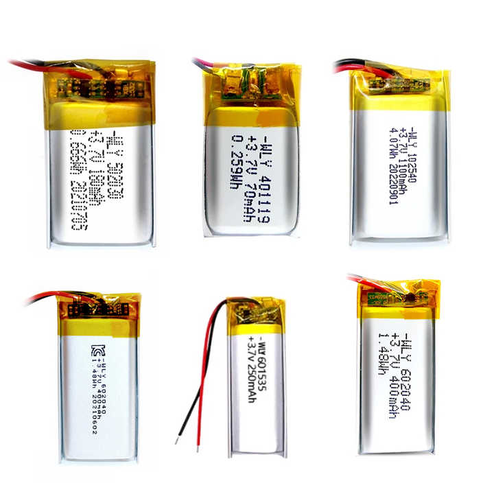 700mAh 3.7V Li-ion Lipo Battery Customized Factory Price Low Cost High Quality for Toys Power Tools Consumer Electronics WLY