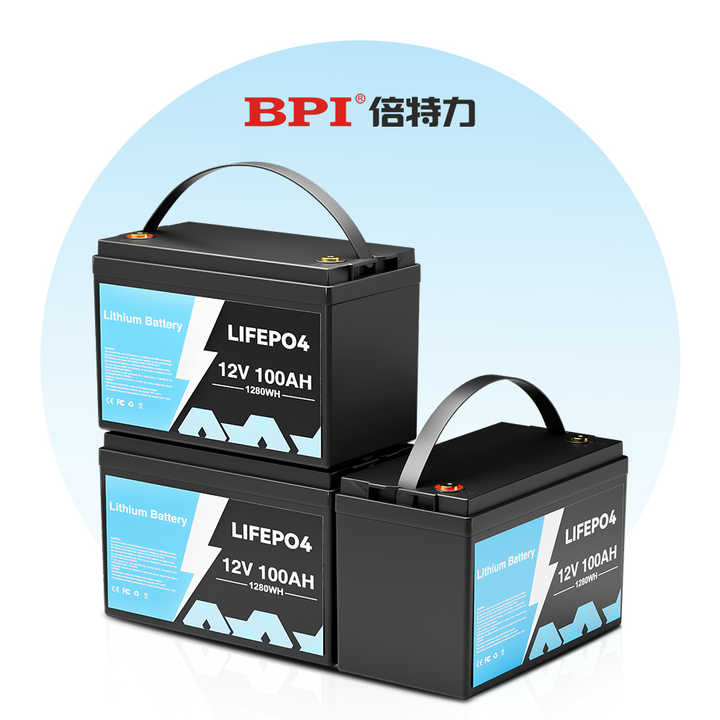 12V 100Ah LiFePO4 Deep Cycle Battery Pack Long Lifespan for Solar Energy Storage Systems BPI