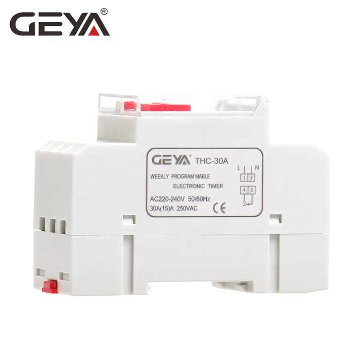 GEYA THC-30A Electronic Timer Weekly 24 Hour Digital Programmable Time Switch 220V 30A for Industrial Automation GEYA