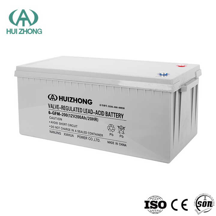 HIZN Free Maintenance AGM 12V 200AH Battery 3500 Cycles Deep Cycle Sealed for Solar Energy Storage Systems