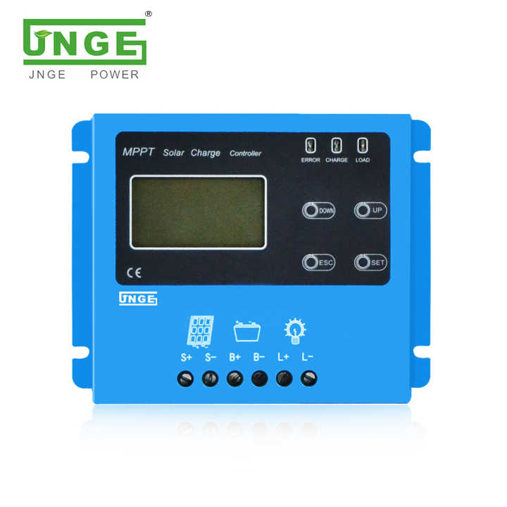 MPPT Solar Charge Controller 12V 24V 10A 20A High Efficiency 24Hr Operation for Solar System Lighting Battery Charging JNGE