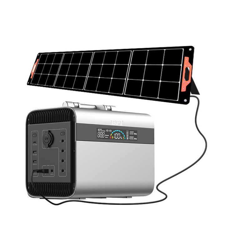 1000W Portable Power Station LiFePO4 Battery Emergency Solar Generator MPPT Controller 924Wh for Home Camping Backup