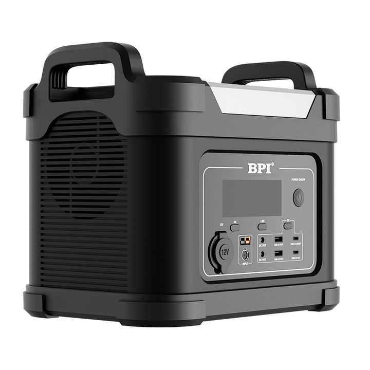 Portable 1000W AC/DC Power Station 1120Wh LiFePO4 Battery Solar Panel Compatible Emergency Power Supply for Home Outdoor Camping Jump Starter BPI