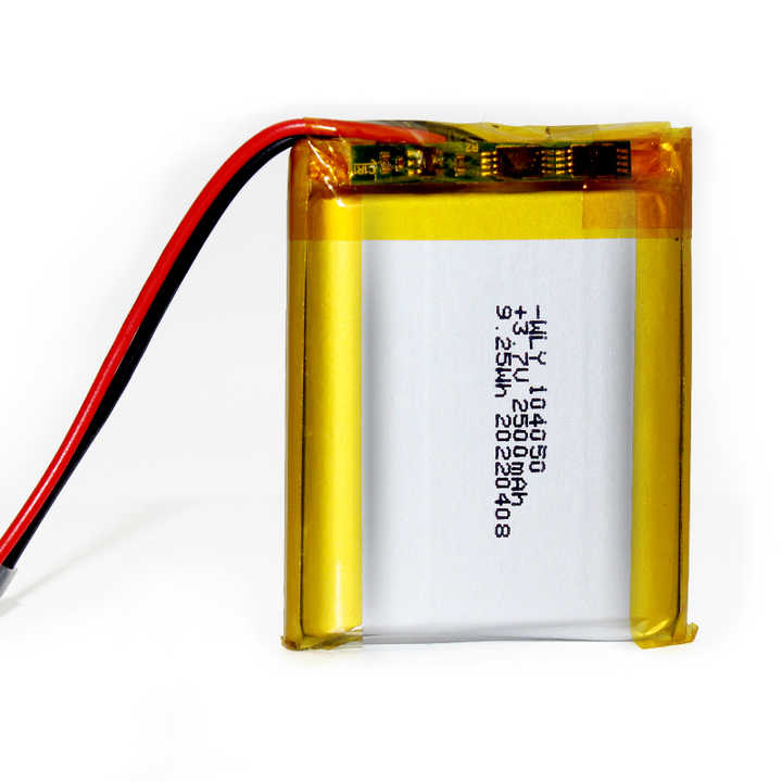 Lithium-ion Polymer Battery 3.7V 2500mAh 104050 High-Capacity Power Storage for Consumer Electronics Toys Power Tools Wiliyoung