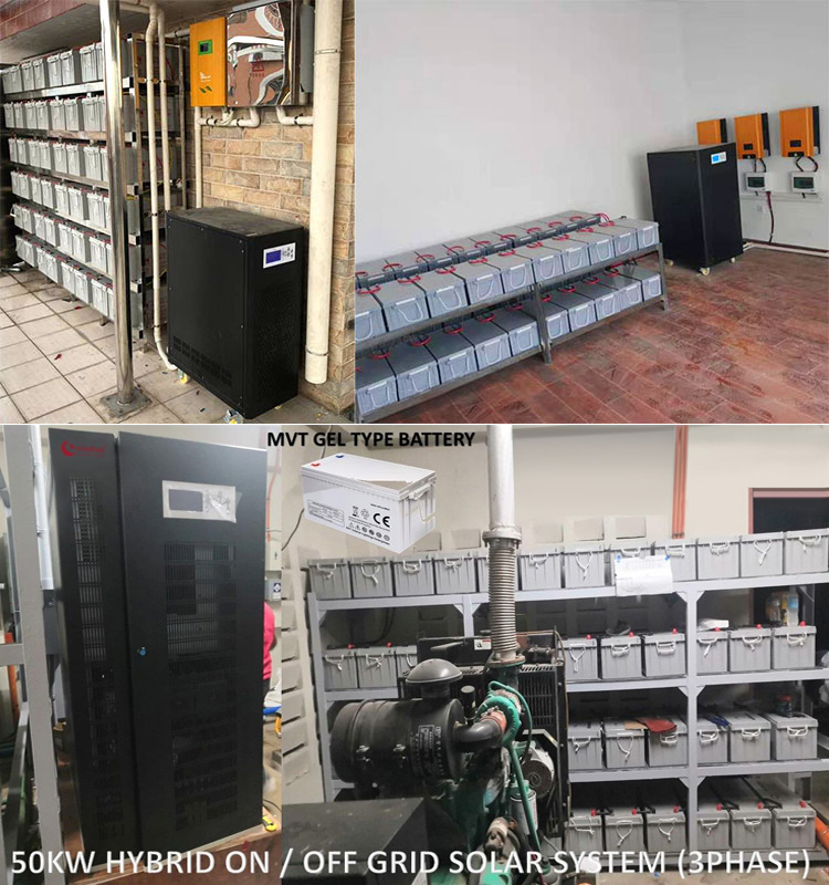 Off Grid Three Phase Solar Hybrid Inverter 220v 380v Three 3phase Converter 20kva 50kva 80kva 150kw 100kw Solar Inverter Hybrid