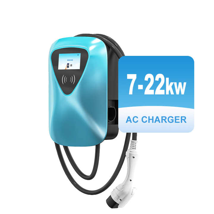 Wall Mount EV Charger 3.5kW 7kW 11kW 22kW 32A EU Type 2 OCPP Charging Station for Electric Vehicles Hongjiali