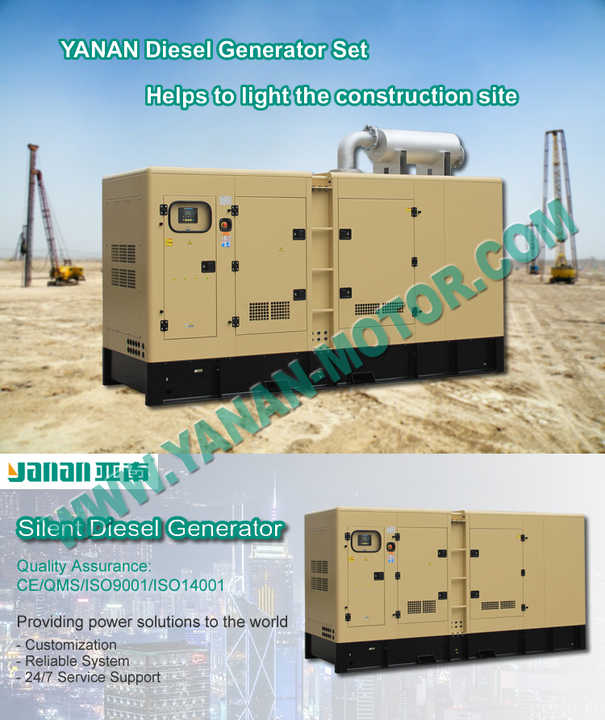 Diesel Generator 30KVA 24KW 110-480V 50Hz 1500RPM Yanan