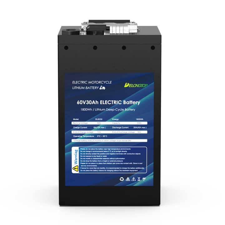 60V 30AH 1920Wh Lithium Ion LiFePO4 Battery Pack for Solar Energy Storage Systems and Electric Vehicles Delong
