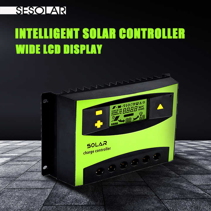 Solar Charge Controller 12V/24V 30A LCD Display PWM Off-Grid System SUYEEGO