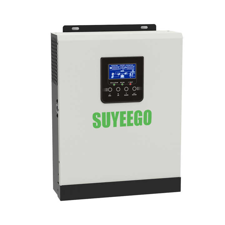 High Frequency Hybrid Solar Inverter 24V 2.4KW 3KW Pure Sine Wave 48V Off Grid DC/AC Solar PV Power Inverter for Home Energy Storage SUYEEGO