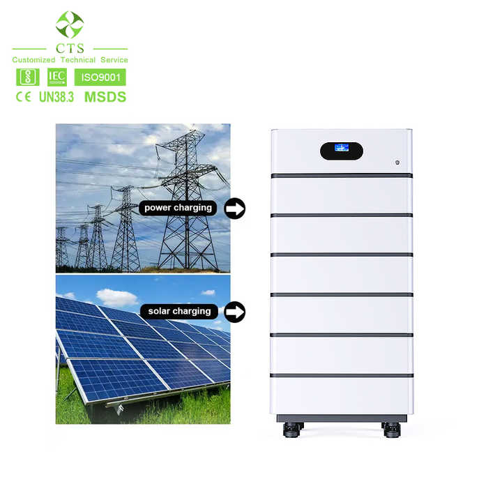 All-in-one 20kwh 30kwh LiFePo4 Battery System with 3kw 5kw Off-grid Inverter for Renewable Energy Storage Parallel Rack Mount CTS lithium battery