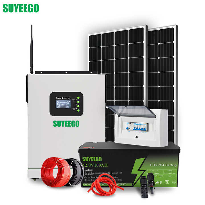 3.2kw Off-Grid Solar Power System with Hybrid Inverter and Lithium Battery for Home Energy Storage SUYEEGO
