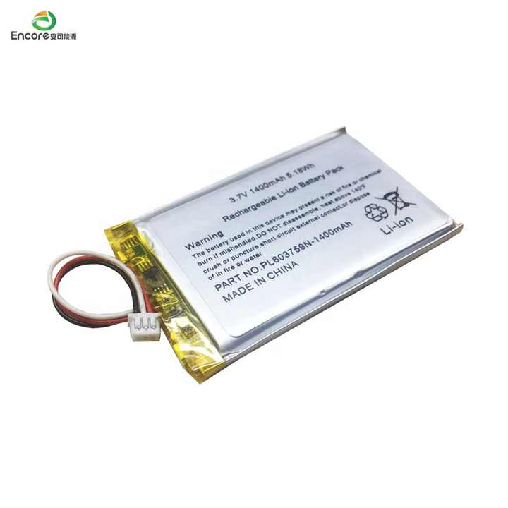 High Quality Prismatic Lithium Ion Battery 603759 3.7V 1500mAh 5.55Wh for Portable Air Purifiers ENCORE