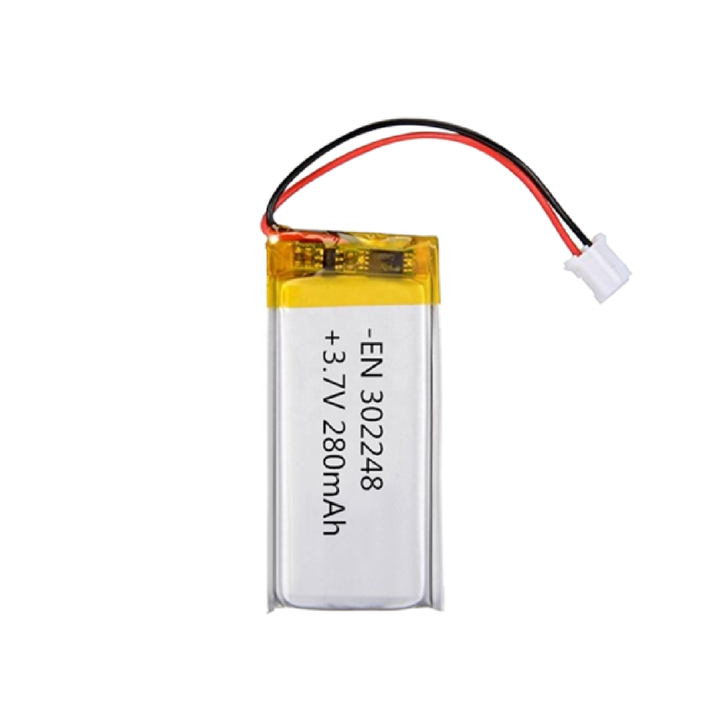Encore Factory Lithium Polymer Battery 302248 280mAh 3.7V Rechargeable Deep Cycle Battery for Toys and Consumer Electronics