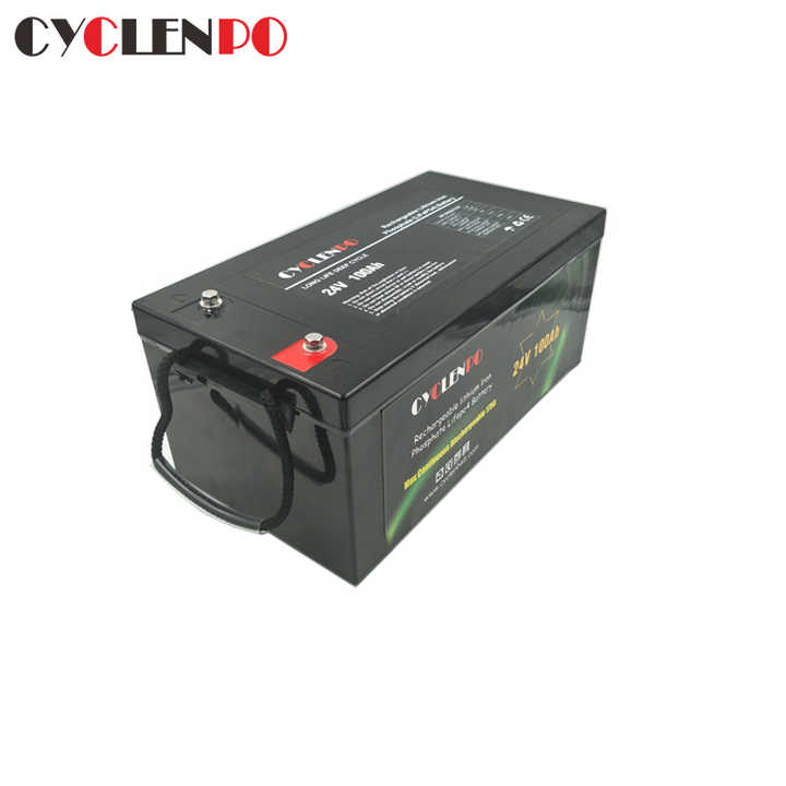 Rechargeable 24V LiFePO4 Battery 100Ah for Solar Energy Storage Systems and Electric Vehicles CYCLENPO