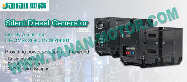 Diesel Generator Set 120kW-350kW 30kVA-250kVA Baudouin Silent AC 3 Phase with 110-480V 50/60Hz Yanan