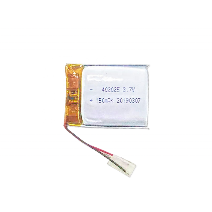 Rechargeable Lithium Ion Polymer Battery 402025 3.7V 150mAh Square High-Capacity for Medical Devices and Electronic Toys