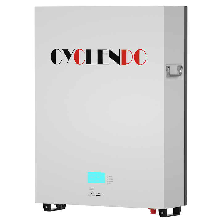 Cyclenpo 10kWh Wall Mounted Lithium Battery Residential Solar Energy Storage System 51.2V LiFePO4 6000 Cycles CYCLENPO