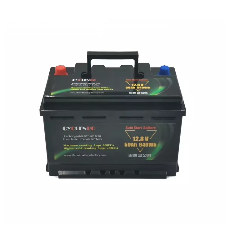 Cyclenpo 12V 50Ah Starting Battery for Car with High Cycle Life Auto Start Battery