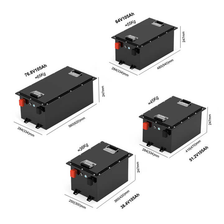 Golf Cart Rechargeable LiFePO4 Battery 36V 48V 60V 72V 50Ah 100Ah 105Ah 120Ah Long Cycle Life for Solar Energy Storage Systems and Electric Vehicles DELONGTOP