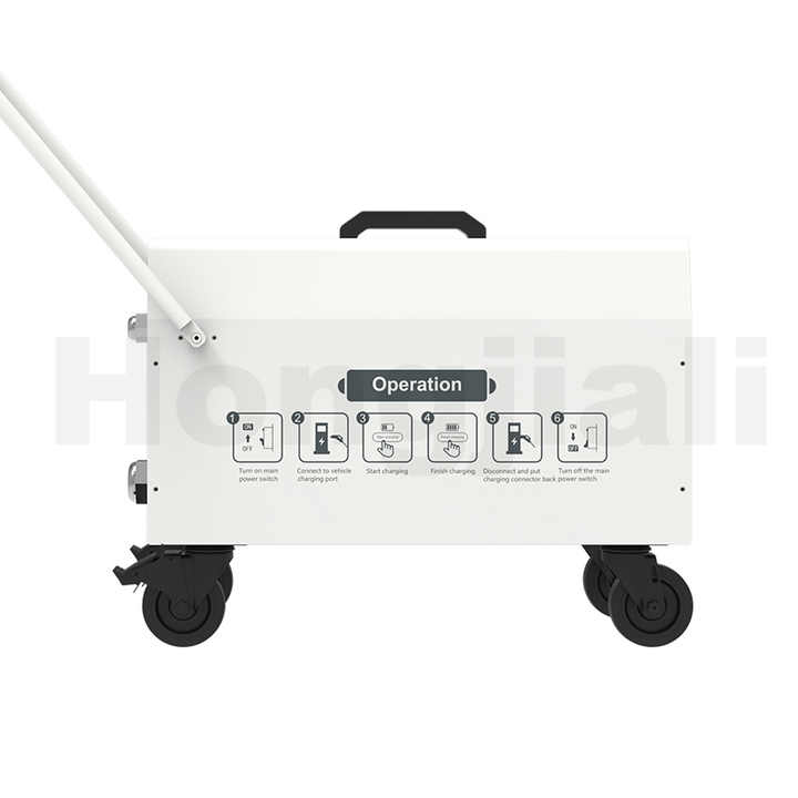 Portable DC Electric Car Charger 20KW 80A Fast Charging Station for EV CCS Plug and Play Hongjiali
