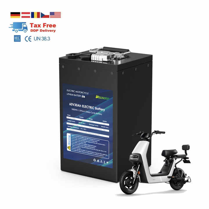 60V 30AH 1920Wh Lithium Ion LiFePO4 Battery Pack for Solar Energy Storage Systems and Electric Vehicles Delong