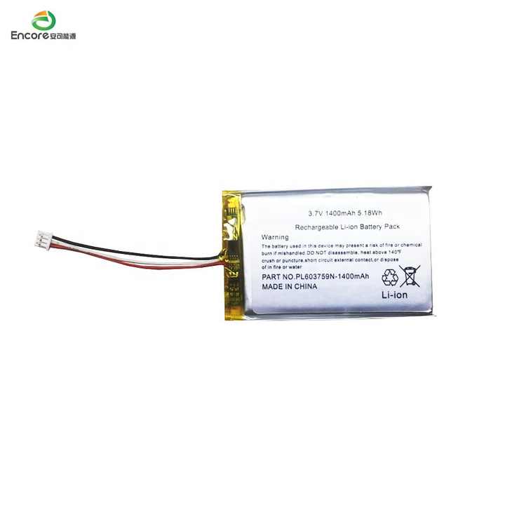 High Quality Prismatic Lithium Ion Battery 603759 3.7V 1500mAh 5.55Wh for Portable Air Purifiers ENCORE