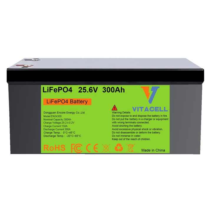 Encore 24V 300Ah Lithium Ion Battery Pack LiFePO4 12V 48V 100Ah 200Ah with BMS for Solar Energy Storage Systems Yacht Golf Cart