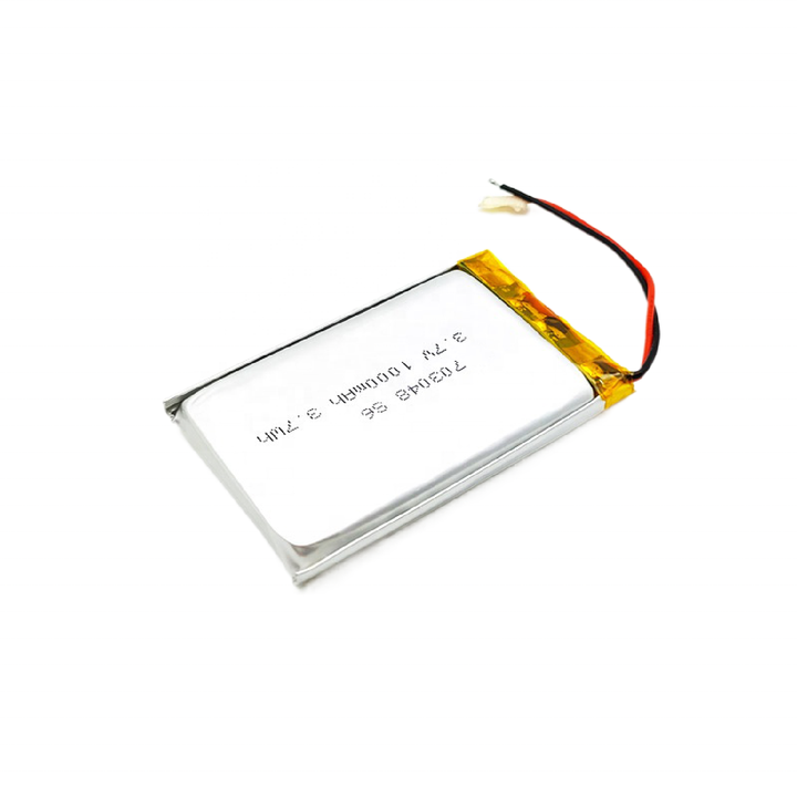 Encore Custom 703048 703050 1000mAh Lithium Polymer Battery 3.7V Flat Rechargeable Pouch Cell for Speaker Consumer Electronics Power Tools Toys Home Appliances Encore