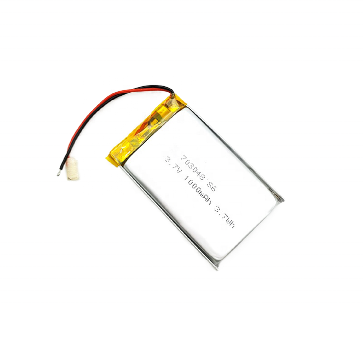 Encore Custom 703048 703050 1000mAh Lithium Polymer Battery 3.7V Flat Rechargeable Pouch Cell for Speaker Consumer Electronics Power Tools Toys Home Appliances Encore