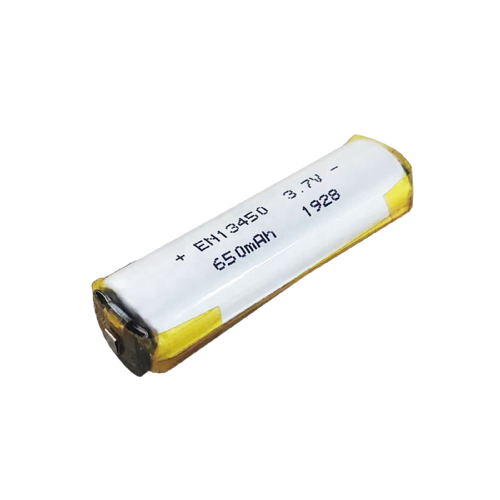 13450 3.7V 650mAh Rechargeable Lithium-ion Polymer Battery Cell for Consumer Electronics, Toys, and Drones - Encore