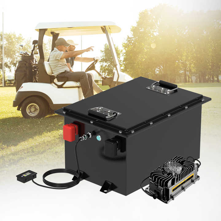 Intelligent Multi-Voltage Lithium Iron Phosphate 48V 51.2V Golf Cart Battery 105Ah 150Ah 200Ah Long Cycle Life for Golf Cart DELONG
