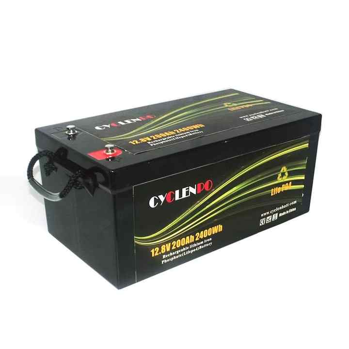 Deep Cycle LiFePO4 12V 200Ah Battery for RVs, Boats, Solar Systems and Electric Vehicles
