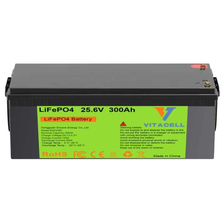 Encore 24V 300Ah Lithium Ion Battery Pack LiFePO4 12V 48V 100Ah 200Ah with BMS for Solar Energy Storage Systems Yacht Golf Cart