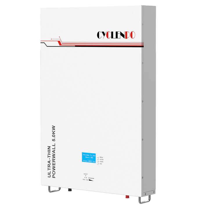 Factory Ultra-thin 48V 100Ah LiFePO4 Battery for Solar Home Energy Storage Systems Cyclenpo