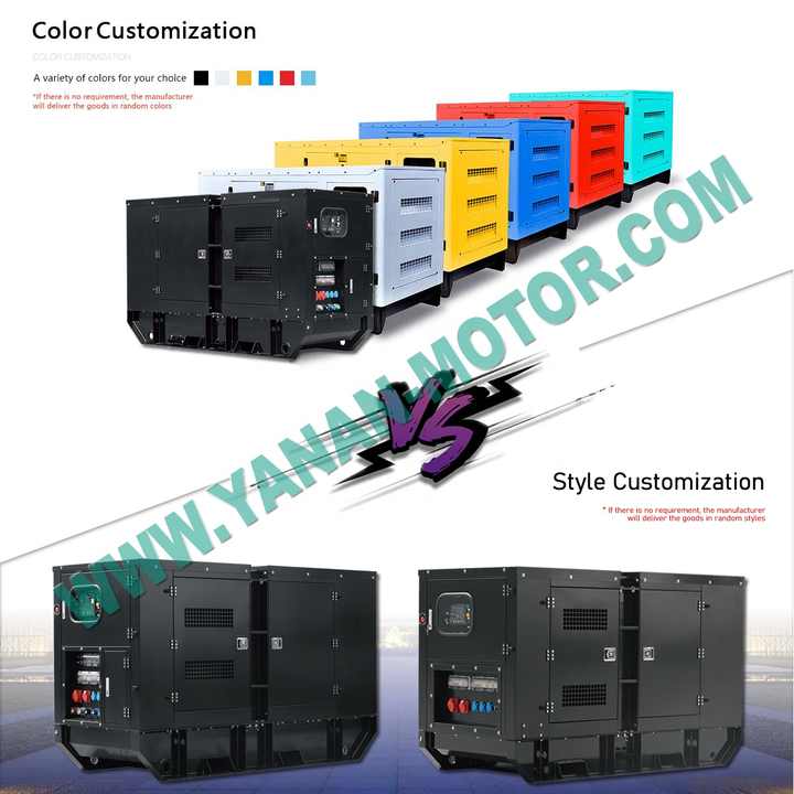 30kW Silent Diesel Generator Set Three Phase Power Supply for Industrial Backup Energy YANAN
