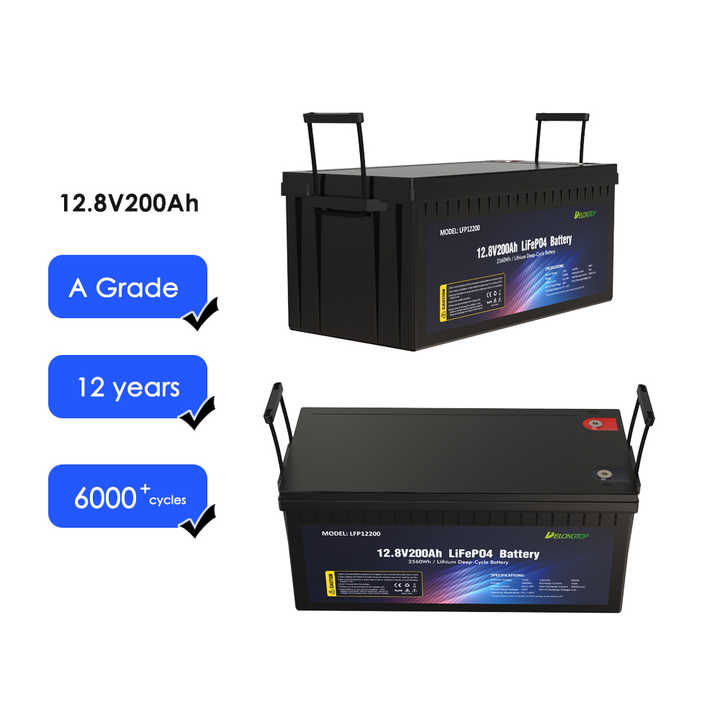 Lithium Ion LiFePO4 Battery 12V 100AH 200AH 300AH Deep Cycle Long Life Solar Storage System for RV Marine ESS Delongtop