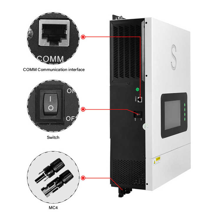 Solar Inverter 10KW Dual MPPT 48V Input 220V Output Off-Grid Power System SUYEEGO